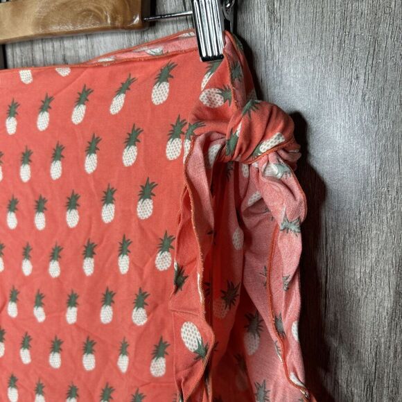 Kenny Floweres Beach Coverup Short Sarong Pineapple print - Picture 2 of 4